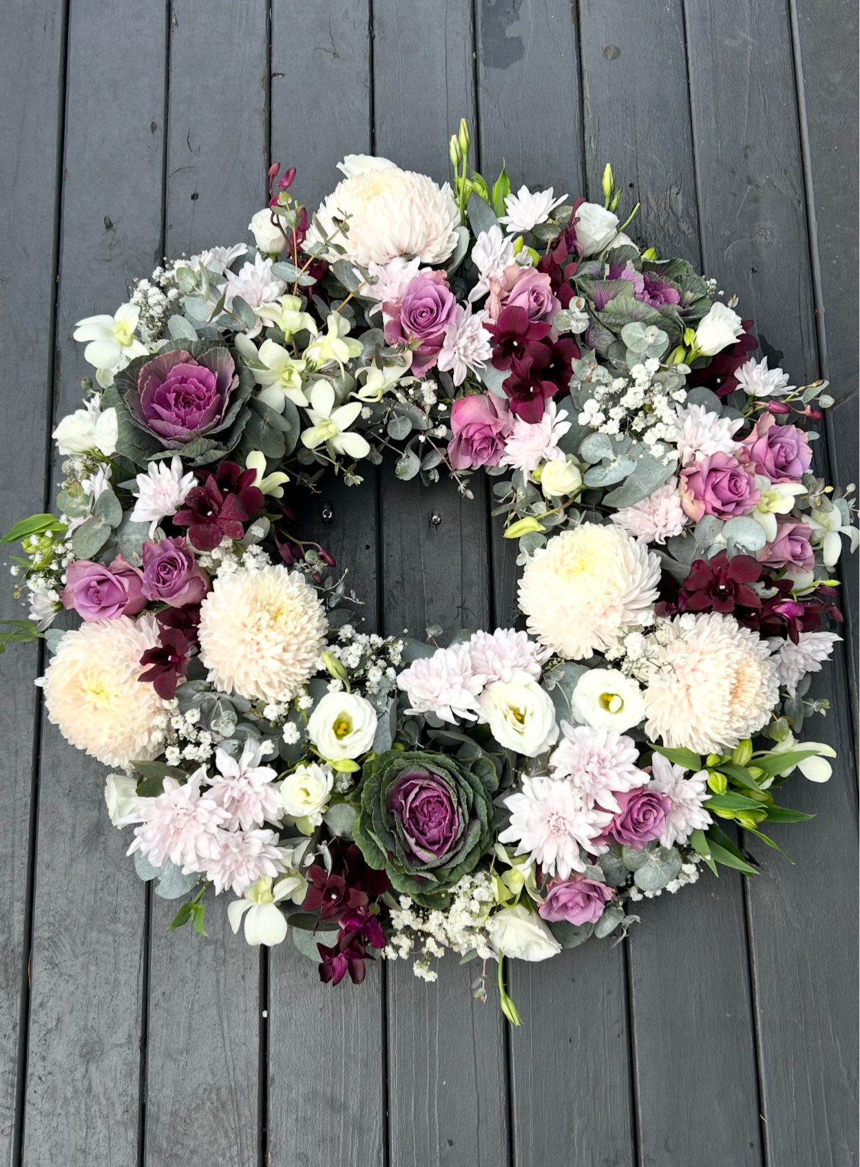 Vibrant Purple Wreath
