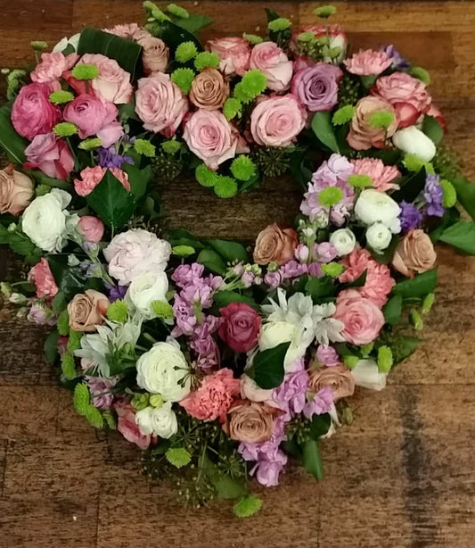 Open Heart Wreath