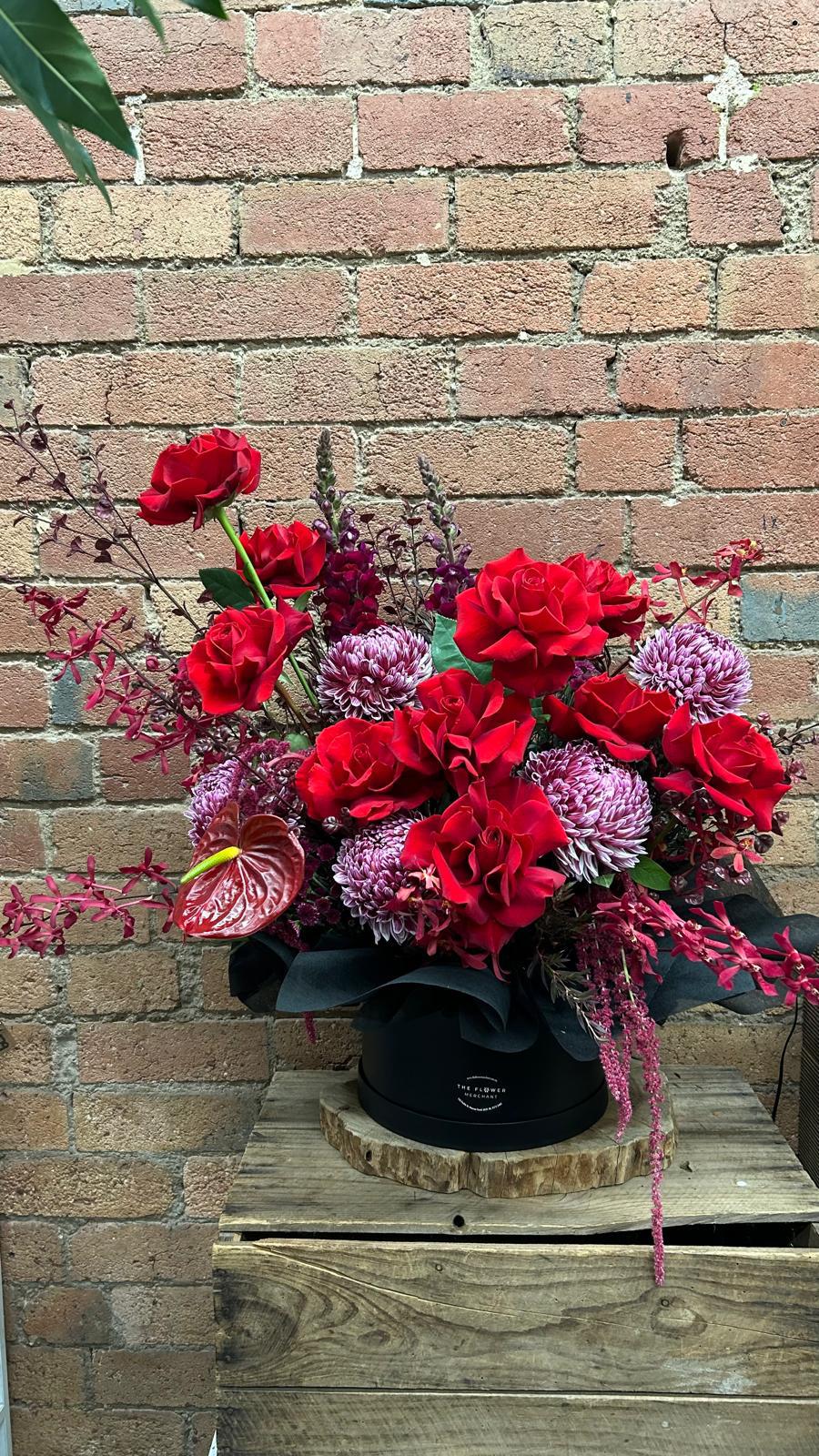 Deep Red Rose Luxe Box