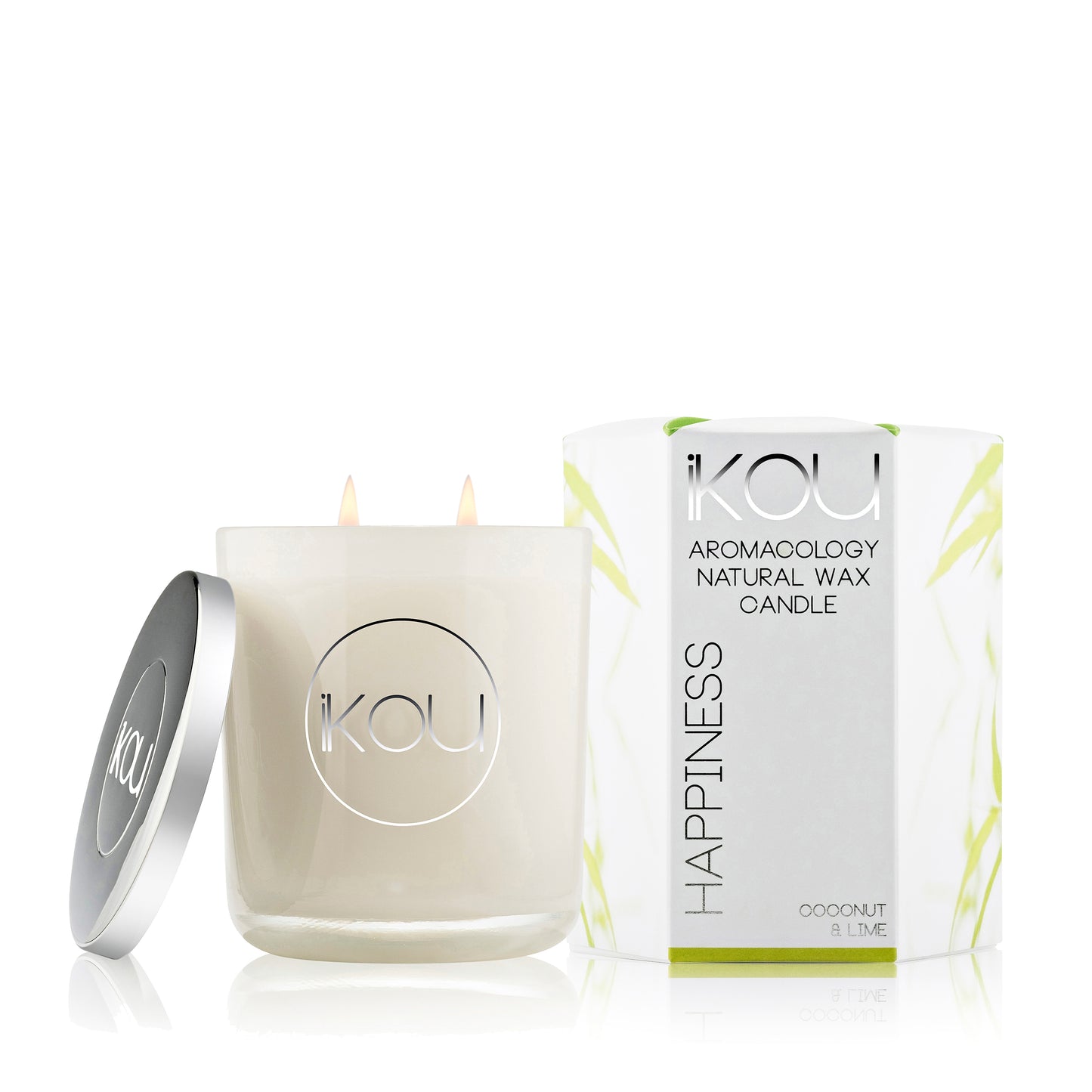 Eco-Luxury Candle Glass Happiness