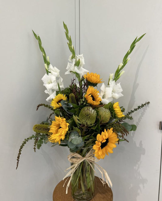 Canary Sunflowers – Vase