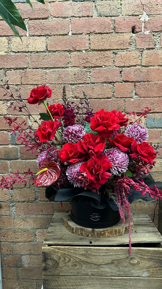 Deep Red Rose Luxe Box