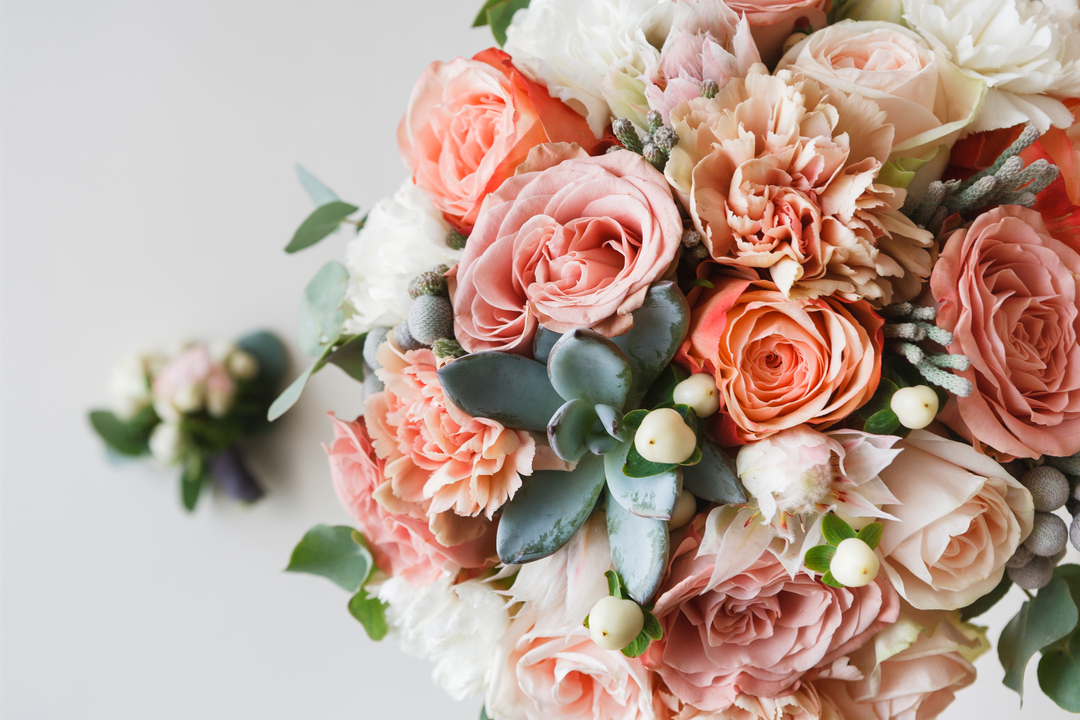 Wedding,Flowers,,Bridal,Bouquet,Closeup.,Decoration,Made,Of,Roses,,Peonies Sustainable Celebrations Eco-Conscious Choices